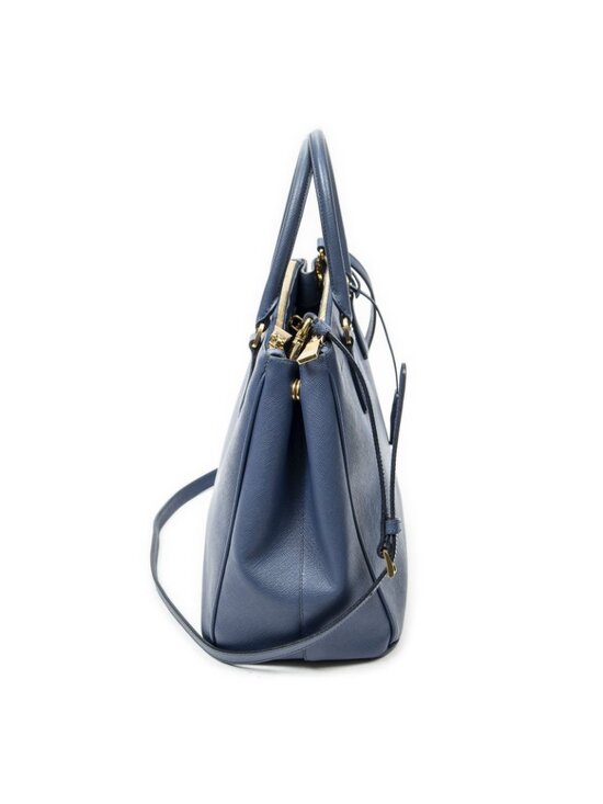 Prada Pre-Owned 2010-2025 Large Saffiano Lux Galleria Double  Prada Large Double Zip Galleria Tote Blue Saffiano Leather